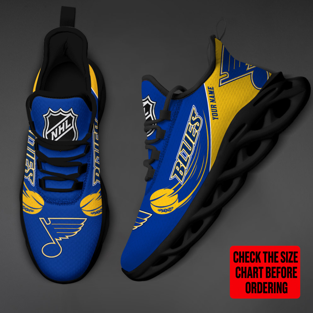 Limited Edition – Customized NHL St. Louis Blues Max Soul Shoes