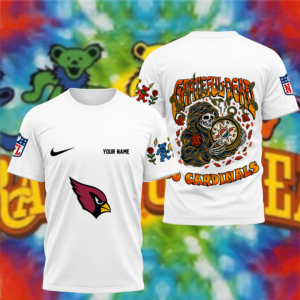 Limited Edition – Customized NFL Arizona Cardinals x Grateful Dead T-Shirt