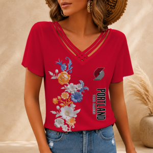 Limited Edition – Customized NBA Portland Trail Blazers V-Neck Shirt
