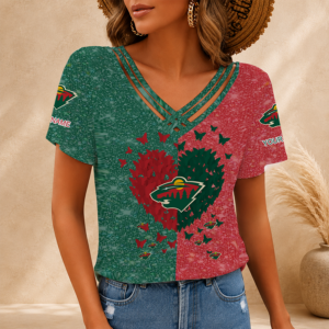 Limited Edition – Customized NHL Minnesota Wild V-Neck Shirt