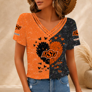 Limited Edition – Customized NCAA Oklahoma State Cowboys V-Neck Shirt