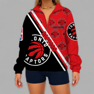 Limited Edition – Customized NBA Toronto Raptors V-Neck Zipper Sweatshirt Jacket