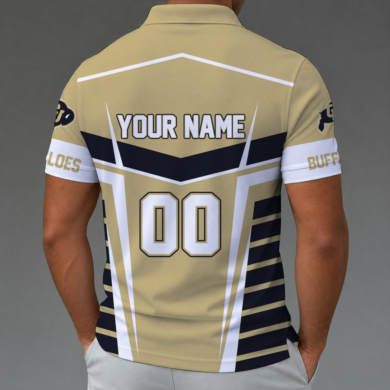 Limited Edition – New Customized NCAA Colorado Buffaloes Zip Polo Shirt - Image 2