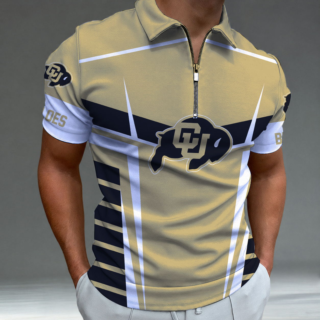Limited Edition – New Customized NCAA Colorado Buffaloes Zip Polo Shirt