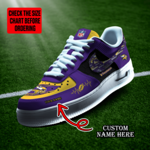 Limited Edition – Customized NFL Minnesota Vikings Af1 Shoes