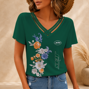 Limited Edition – Customized NFL New York Jets V-Neck Shirt