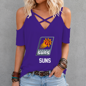 Limited Edition – Customized NBA Phoenix Suns Criss Cross V-Neck Top
