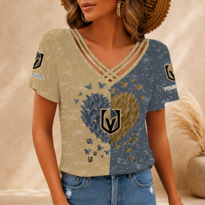 Limited Edition – Customized NHL Vegas Golden Knights V-Neck Shirt