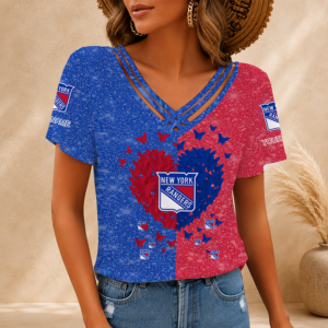 Limited Edition – Customized NHL New York Rangers V-Neck Shirt