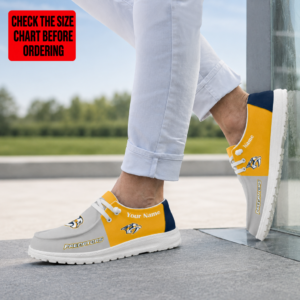 Limited Edition – Customized NHL Nashville Predators Premium Loafer Shoes
