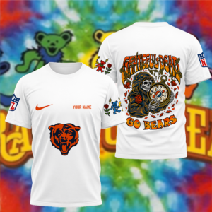 Limited Edition – Customized NFL Chicago Bears x Grateful Dead T-Shirt