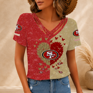 Limited Edition – Customized NFL San Francisco 49Ers V-Neck Shirt