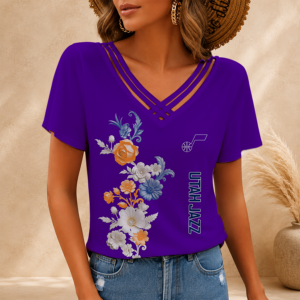 Limited Edition – Customized NBA Utah Jazz V-Neck Shirt
