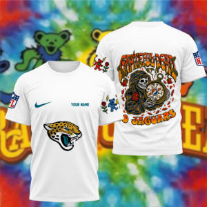 Limited Edition – Customized NFL Jacksonville Jaguars x Grateful Dead T-Shirt