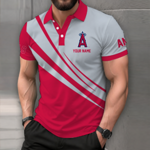 Limited Edition – Customized MLB Los Angeles Angels Polo Shirt