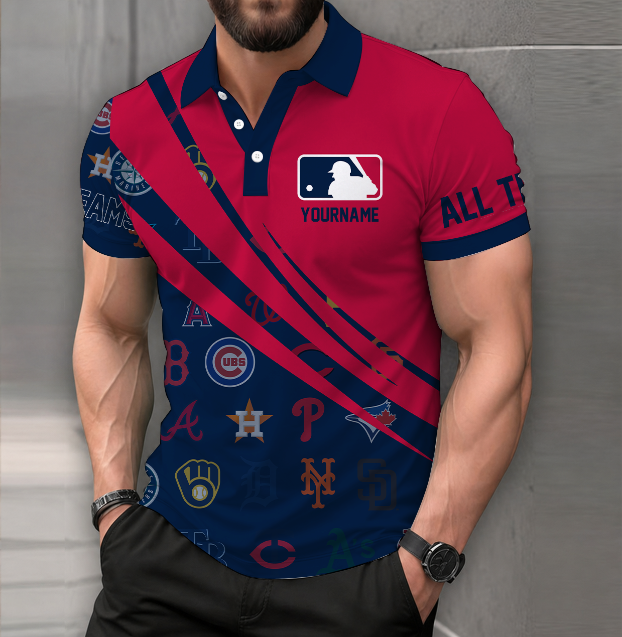 Limited Edition – Customized MLB All Teams Polo Shirt