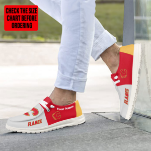 Limited Edition – Customized NHL Calgary Flames Premium Loafer Shoes