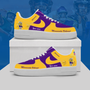 Limited Edition – Customized NFL Minnesota Vikings Af1 Shoes