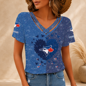 Limited Edition – Customized MLB Toronto Blue Jays V-Neck Shirt