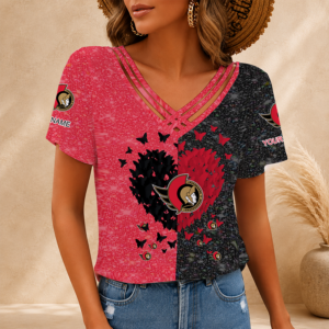 Limited Edition – Customized NHL Ottawa Senators V-Neck Shirt