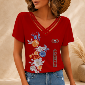 Limited Edition – Customized NFL San Francisco 49Ers V-Neck Shirt