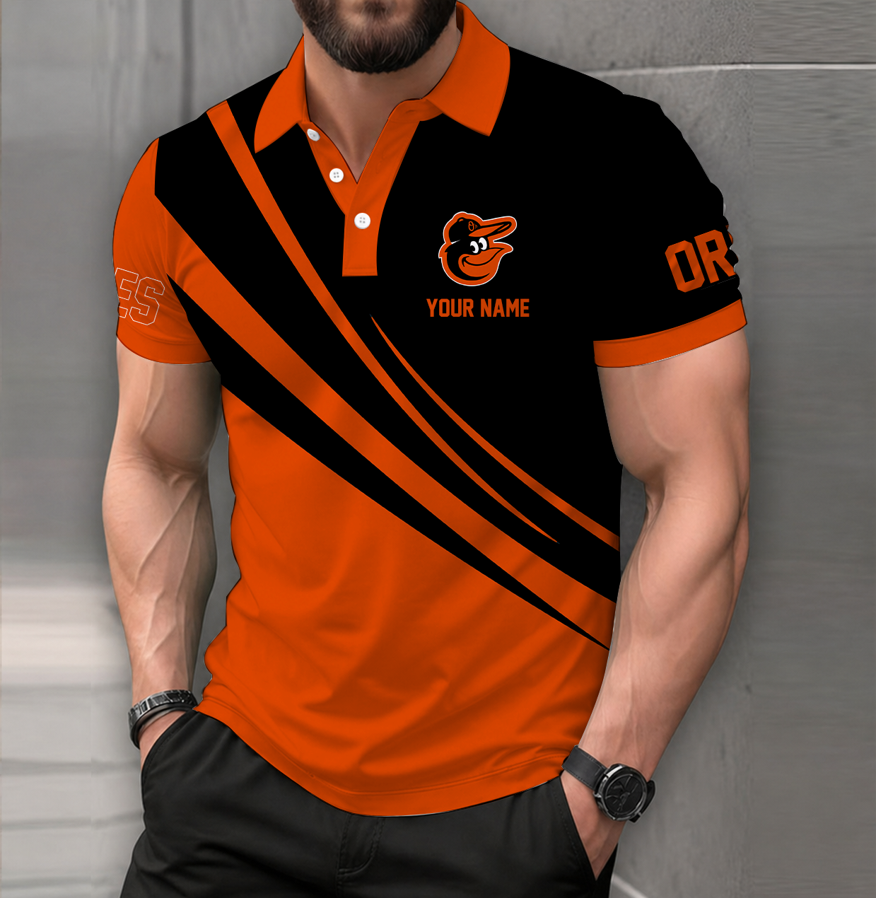 Limited Edition – Customized MLB Baltimore Orioles Polo Shirt