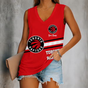 Limited Edition – Customized NBA Toronto Raptors Women’s V-Neck Tank Top