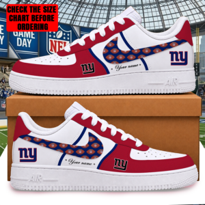 Limited Edition – Customized NFL New York Giants Af1 Shoes