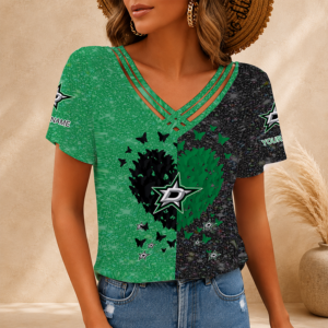 Limited Edition – Customized NHL Dallas Stars V-Neck Shirt