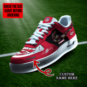 Limited Edition – Customized NFL Kansas City Chiefs Af1 Shoes