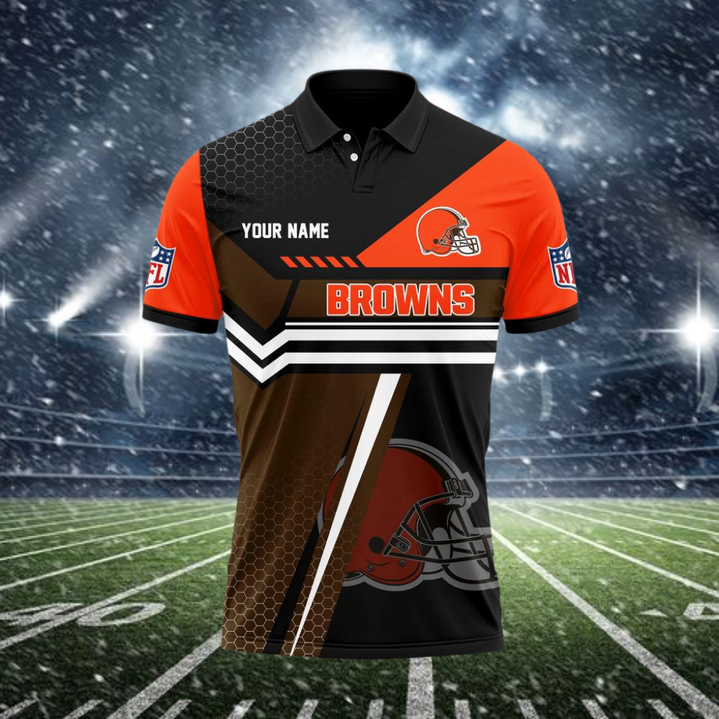 Limited Edition – Customized NFL Cleveland Browns Polo Shirt