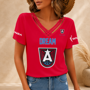 Limited Edition – Customized WNBA Atlanta Dream V-Neck Shirt