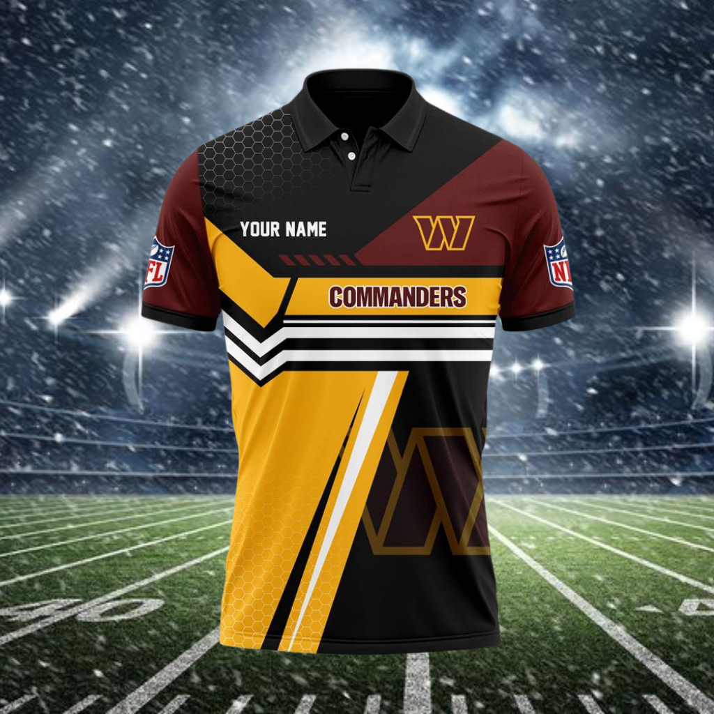 Limited Edition – Customized NFL Washington Commanders Polo Shirt
