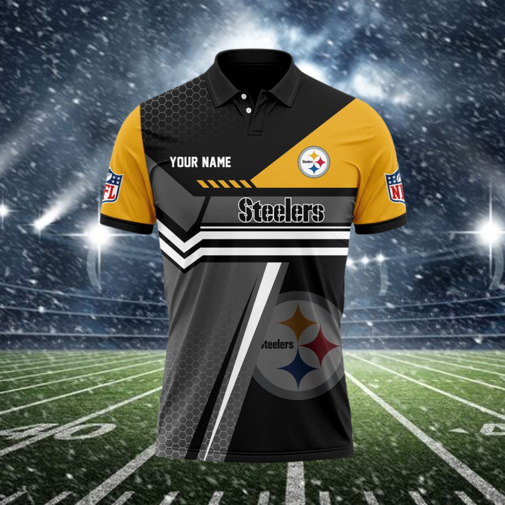 Limited Edition – Customized NFL Pittsburgh Steelers Polo Shirt