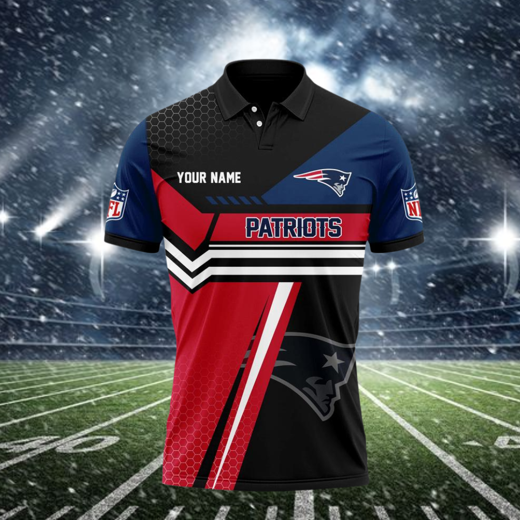 Limited Edition – Customized NFL New England Patriots Polo Shirt
