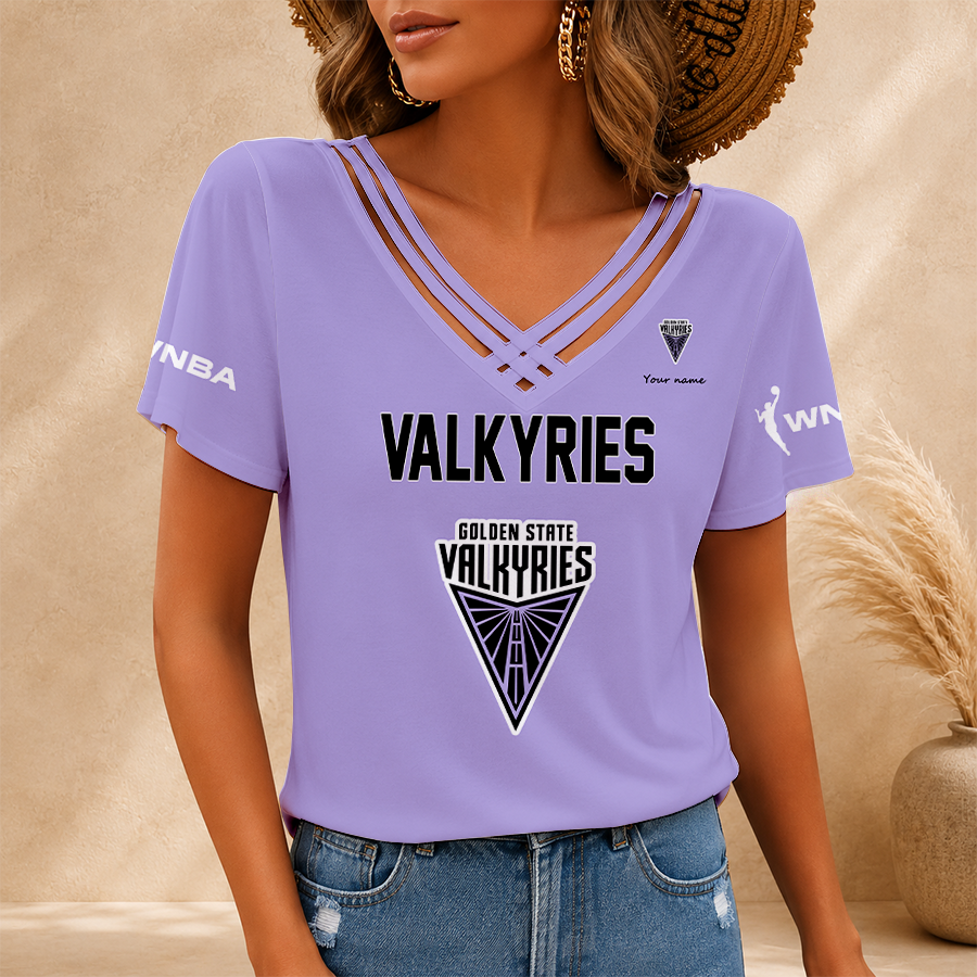 Limited Edition – Customized WNBA Golden State Valkyries V-Neck Shirt