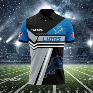 Limited Edition – Customized NFL Detroit Lions Polo Shirt