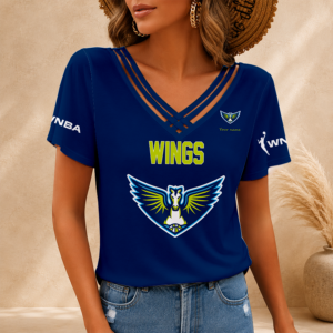 Limited Edition – Customized WNBA Dallas Wings V-Neck Shirt