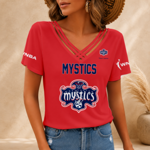 Limited Edition – Customized WNBA Washington Mystics V-Neck Shirt