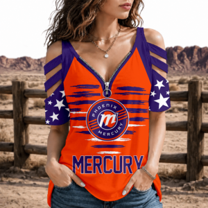 Limited Edition – Customized WNBA Phoenix Mercury Strappy Cold-Shoulder Top