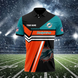 Limited Edition – Customized NFL Miami Dolphins Polo Shirt