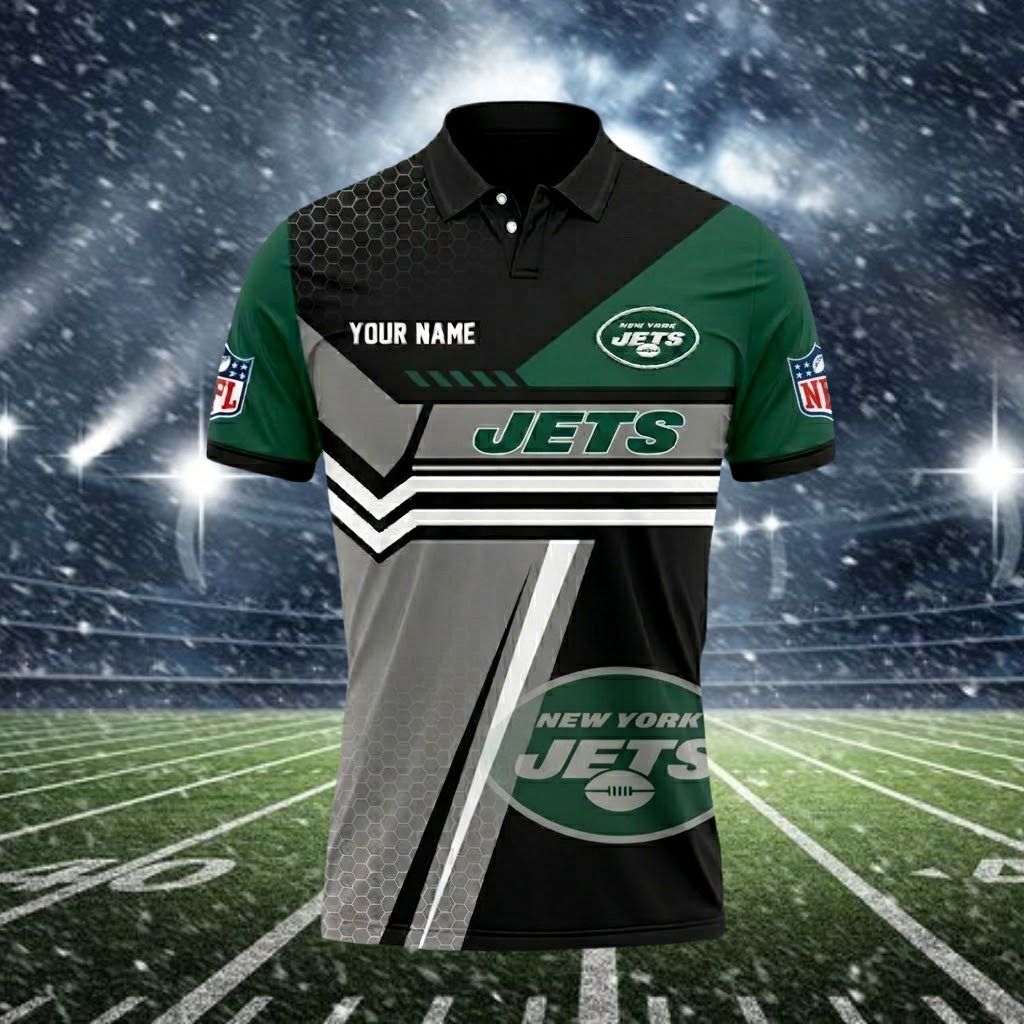 Limited Edition – Customized NFL Nyj New York Jets Polo Shirt