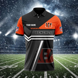Limited Edition – Customized NFL Cincinnati Bengals Polo Shirt