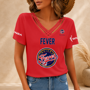 Limited Edition – Customized WNBA Indiana Fever V-Neck Shirt