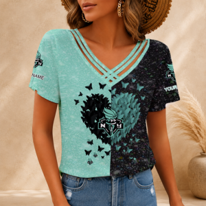 Limited Edition – Customized WNBA New York Liberty V-Neck Shirt