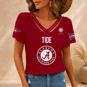 Limited Edition – Customized NCAA Alabama Crimson Tide V-Neck Shirt