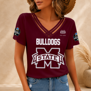 Limited Edition – Customized NCAA Mississippi State Bulldogs V-Neck Shirt