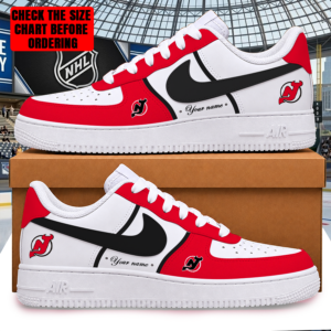Limited Edition – Customized NHL New Jersey Devils Af1 Shoes