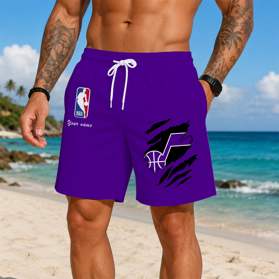 Limited Edition – Customized NBA Utah Jazz Short Pants