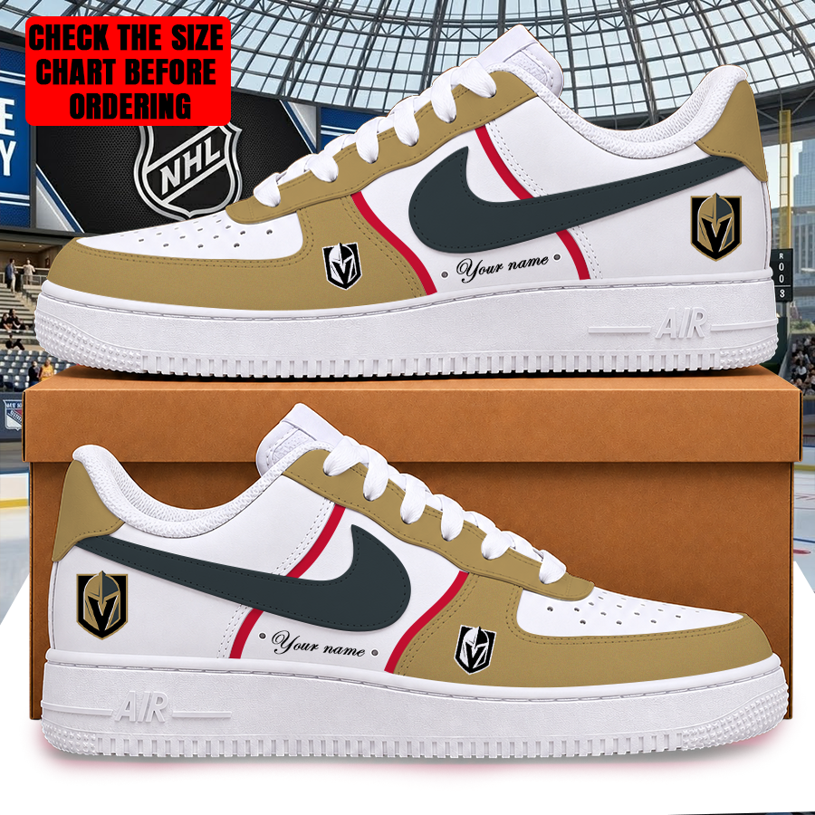 Limited Edition – Customized NHL Vegas Golden Knights Af1 Shoes